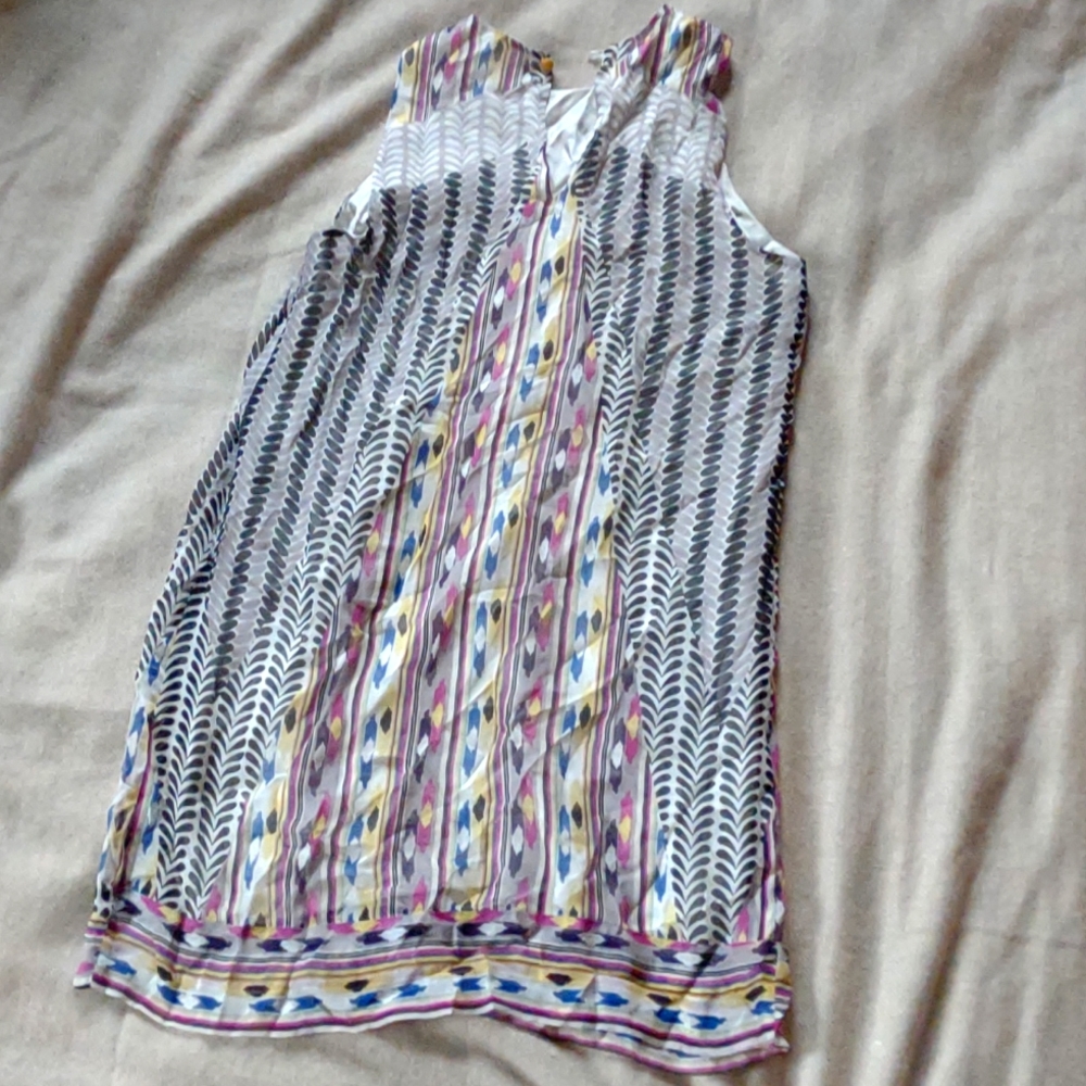 Silk Blouse With Geometric Pattern - image 1